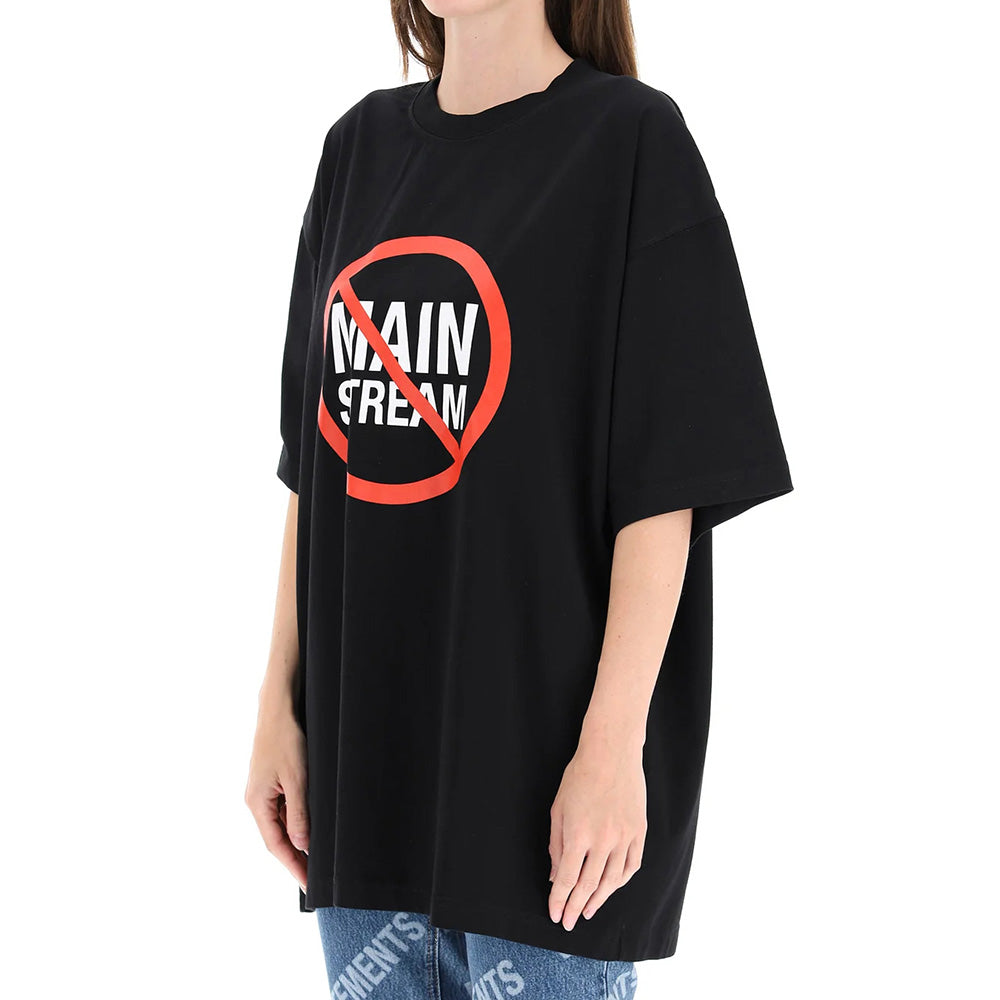 Vetements Women\'s – Mainstream LA No Black Year Zero T-Shirt Cotton