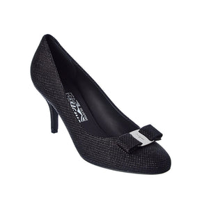 Salvatore Ferragamo Women's 'Carla' 70 Vara Bow Heels Black – Year