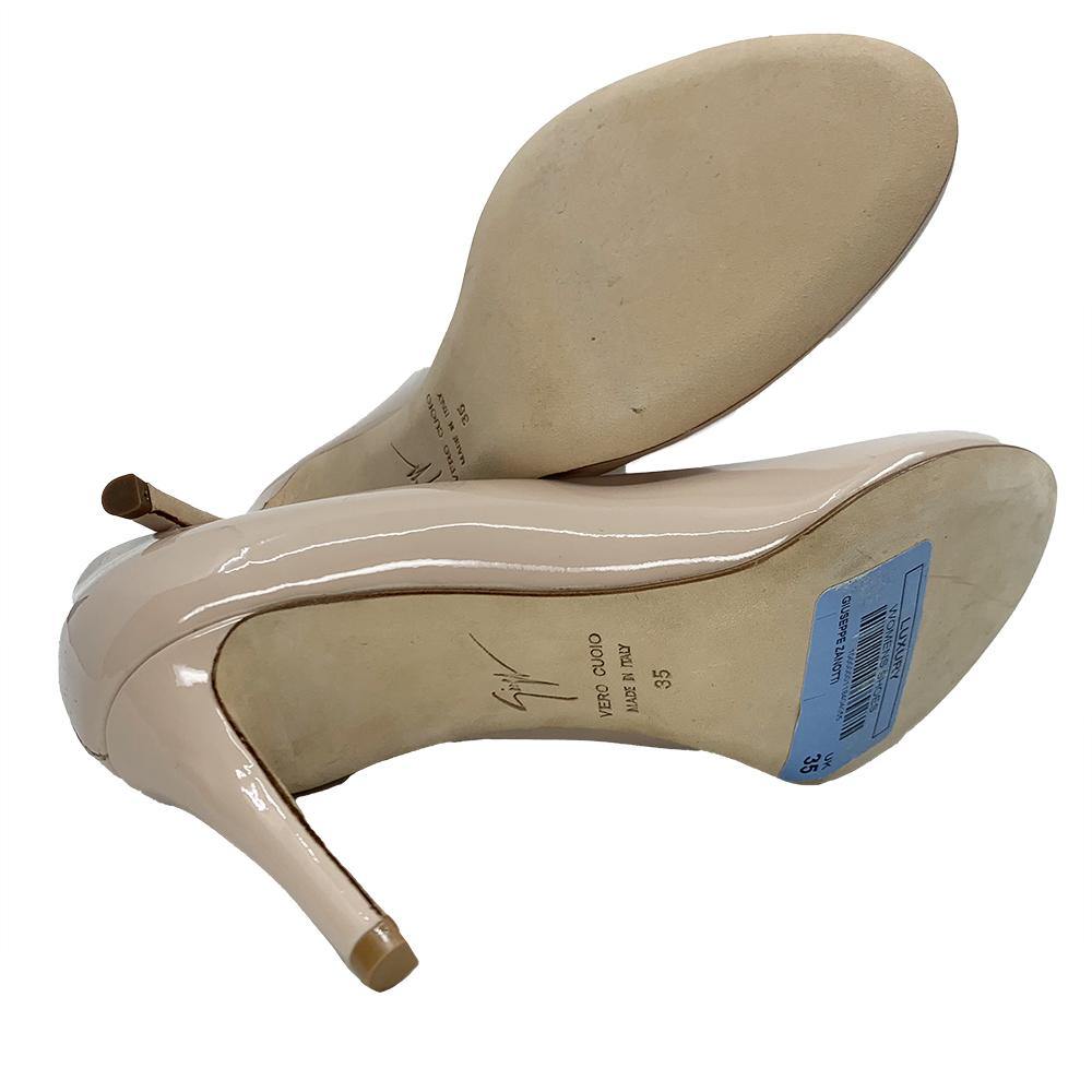 Giuseppe Zanotti Women's Leather Round Toe Pump Tan - Year Zero LA