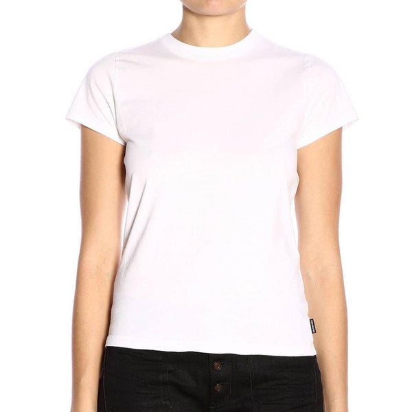 Balenciaga Women's 'Gender Neutral' Logo Cotton T-Shirt White - Year Zero LA