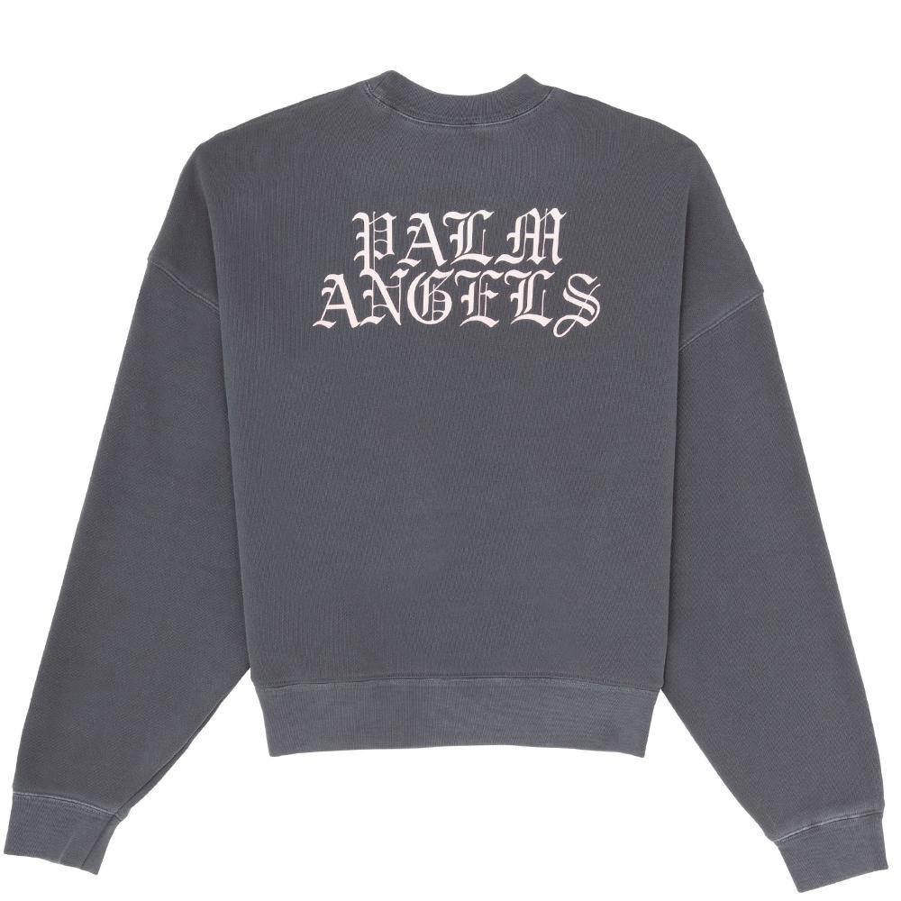 Palm angels grey discount sweatshirt