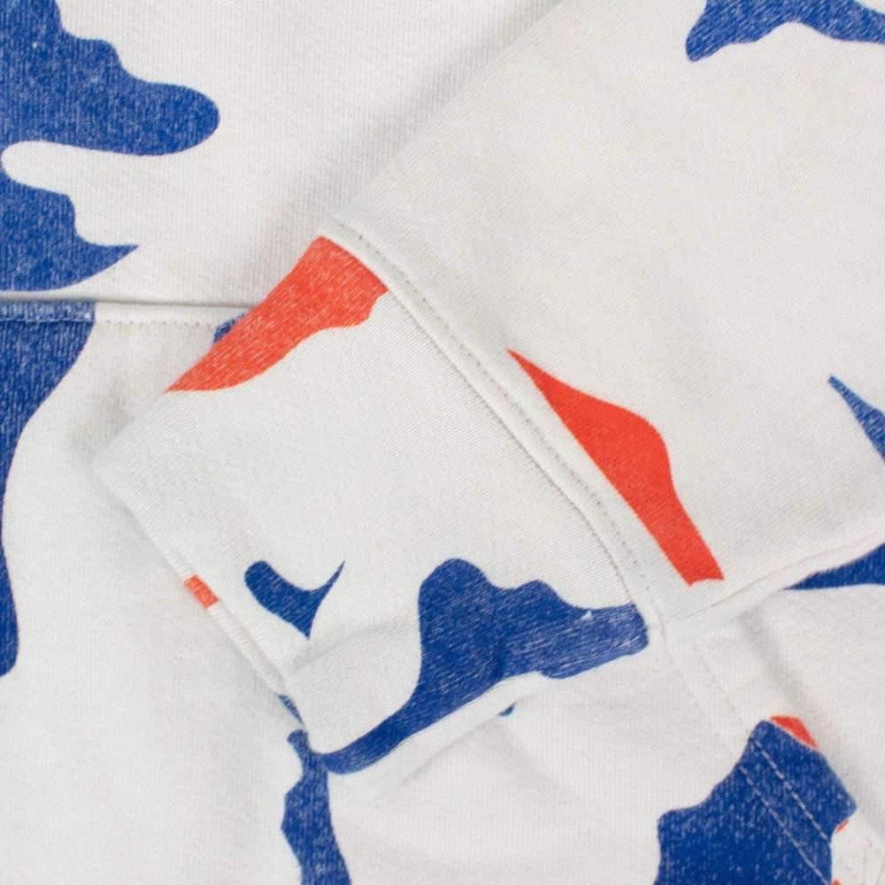 424 Fourtwofour Men's Cotton Hoodie Sweatshirt White Camouflage Blue Red - Year Zero LA