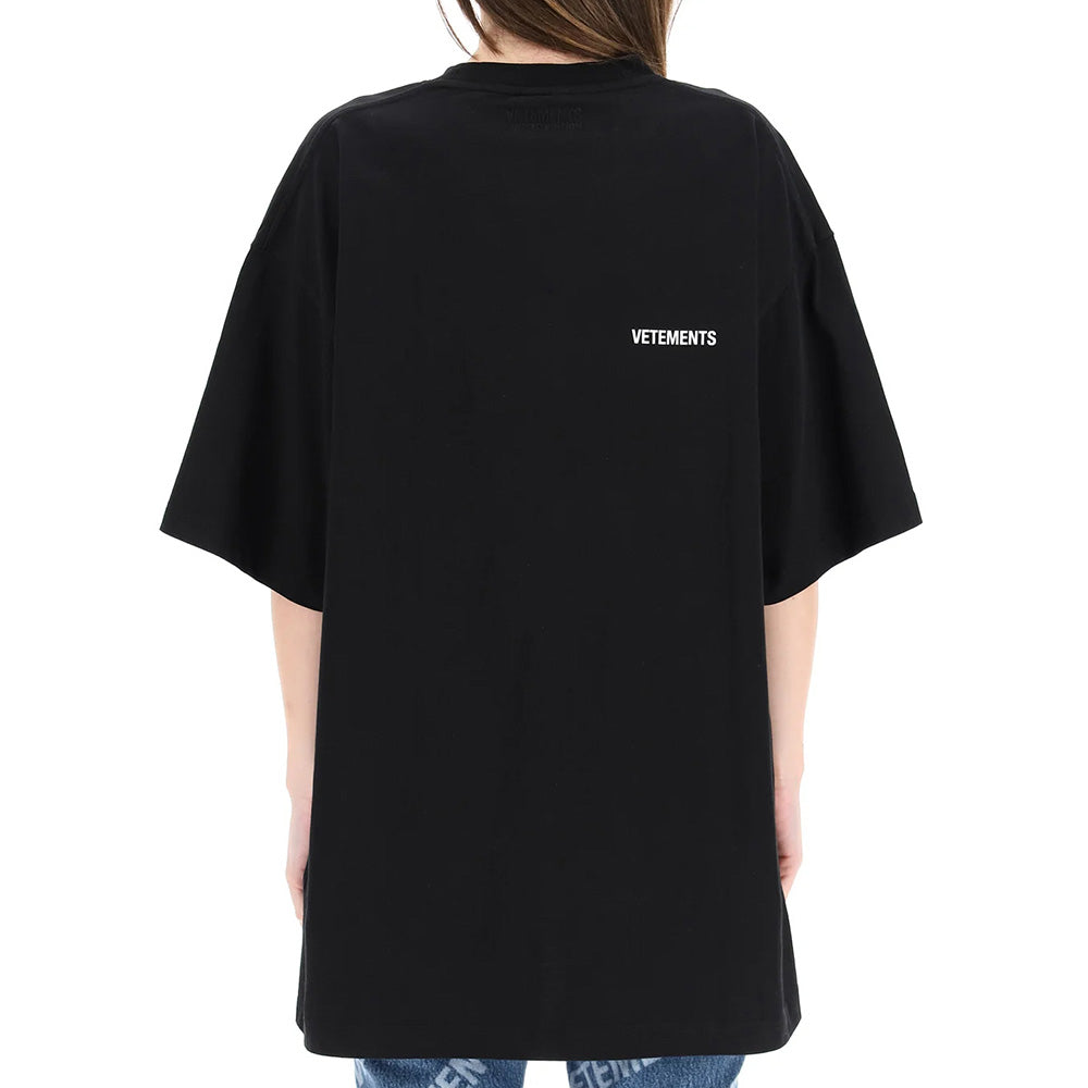 LA Vetements No Mainstream Cotton – Zero Women\'s Year T-Shirt Black